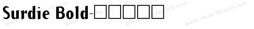 Surdie Bold字体转换